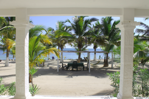 View on private Beach front from veranda